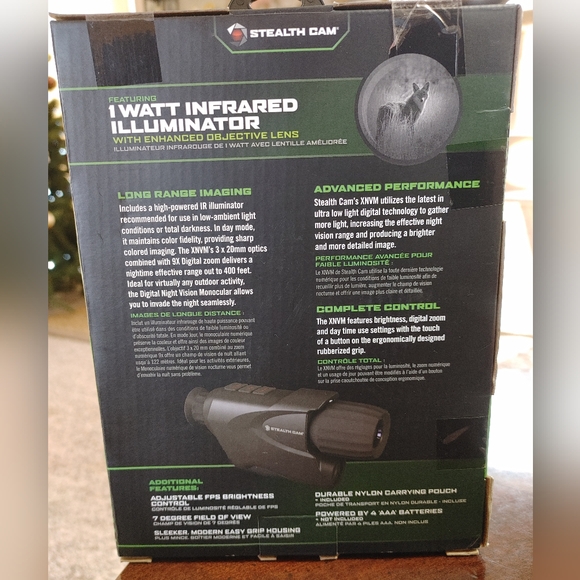 STEALTH DIGITAL NIGHT VISION MONOCULAR, LONG RANGE IMAGING 9X ZOOM DEER HUNTING - Picture 4 of 11